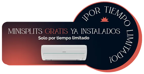 Admiria_Departamentos en San Pedro Garza García_Imagen promoción minisplits gratis